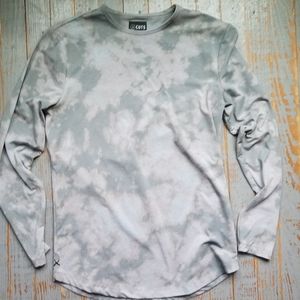 Reverse Tie Dyed Cloudy Sky Upcycled Bleac…